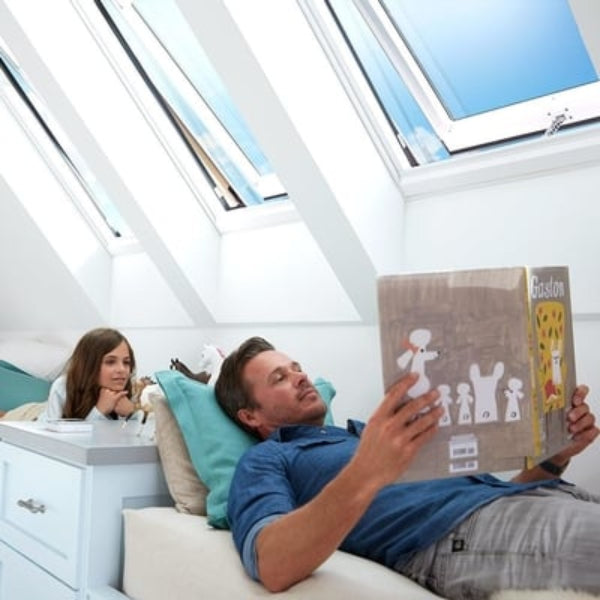 VELUX Solar Powered Venting Curb Mount Skylight - White Solar Powered Shade image 11