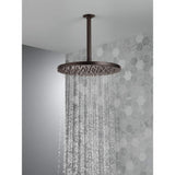 Delta 1-Spray 11.8 in. Single Wall-Mount Fixed Rain Shower Head in Venetian Bronze
