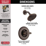 Delta Linden Venetian Bronze 1-Handle Shower Faucet Trim Kit (Valve Not Included)