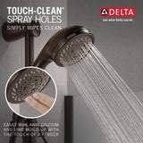 Delta 3-Spray Slide Bar Hand Shower, 24-in Bar, Venetian Bronze, 2.5 GPM, 70-in Hose