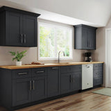 Richmond Venetian Onyx Plywood Shaker Ready to Assemble Corner Kitchen Cabinet Soft Close 24 in W x 12 in D x 42 in H