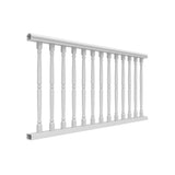 Veranda Williamsburg 6 ft. x 36 in. White PolyComposite Rail Kit without Brackets