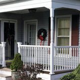 Veranda Williamsburg 6 ft. x 36 in. White PolyComposite Rail Kit without Brackets