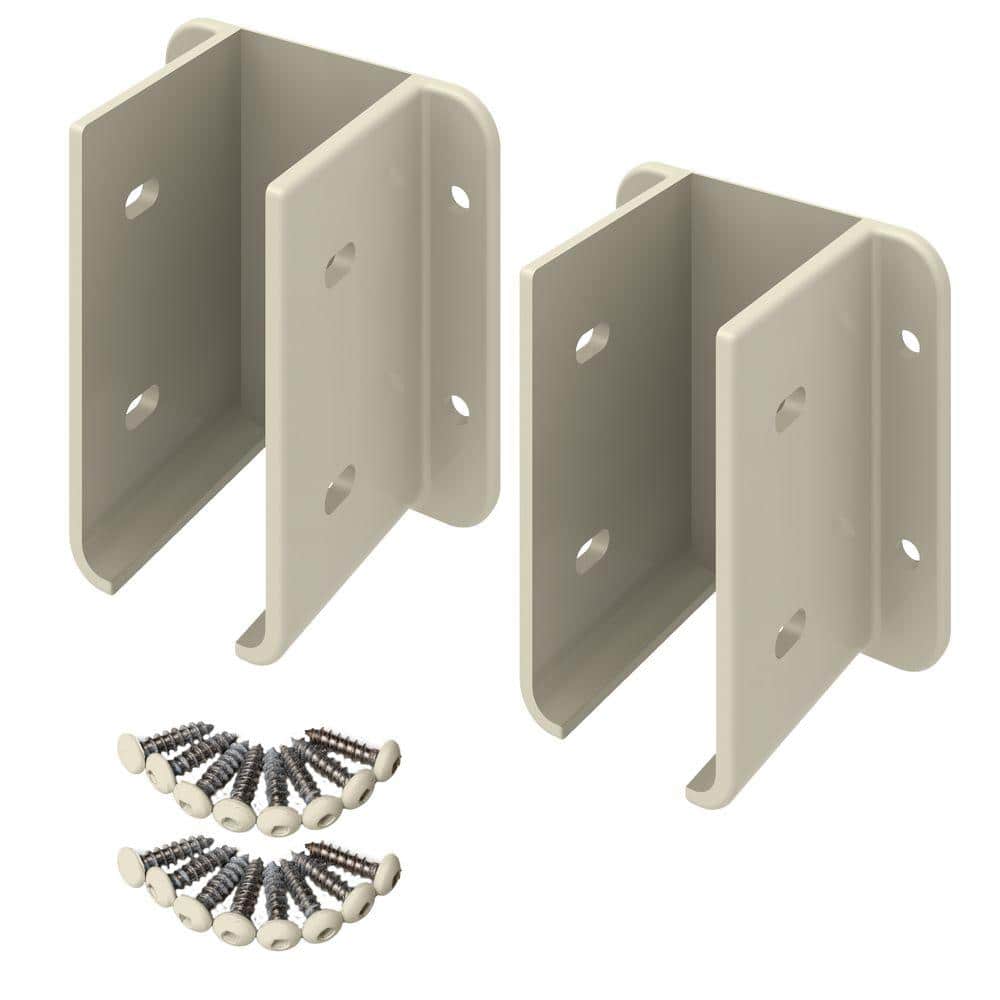 Veranda Tan Vinyl Fence Bracket Kit