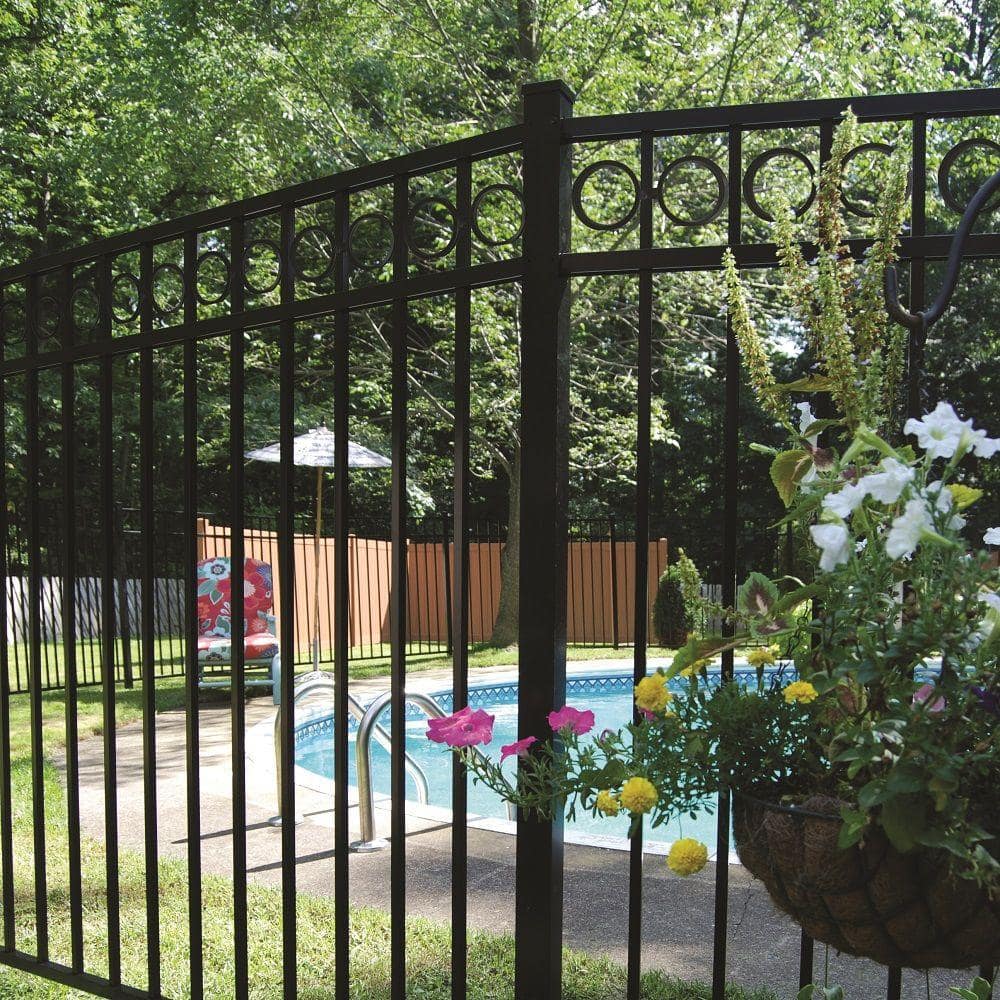 Veranda 3/4 in. x 2 in. x 2 in. Heavy-Duty Black Aluminum Angle Fence Bracket Kit (3-Pack)