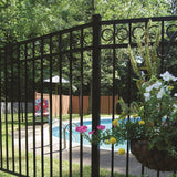 Veranda 3/4 in. x 2 in. x 2 in. Heavy-Duty Black Aluminum Angle Fence Bracket Kit (3-Pack)