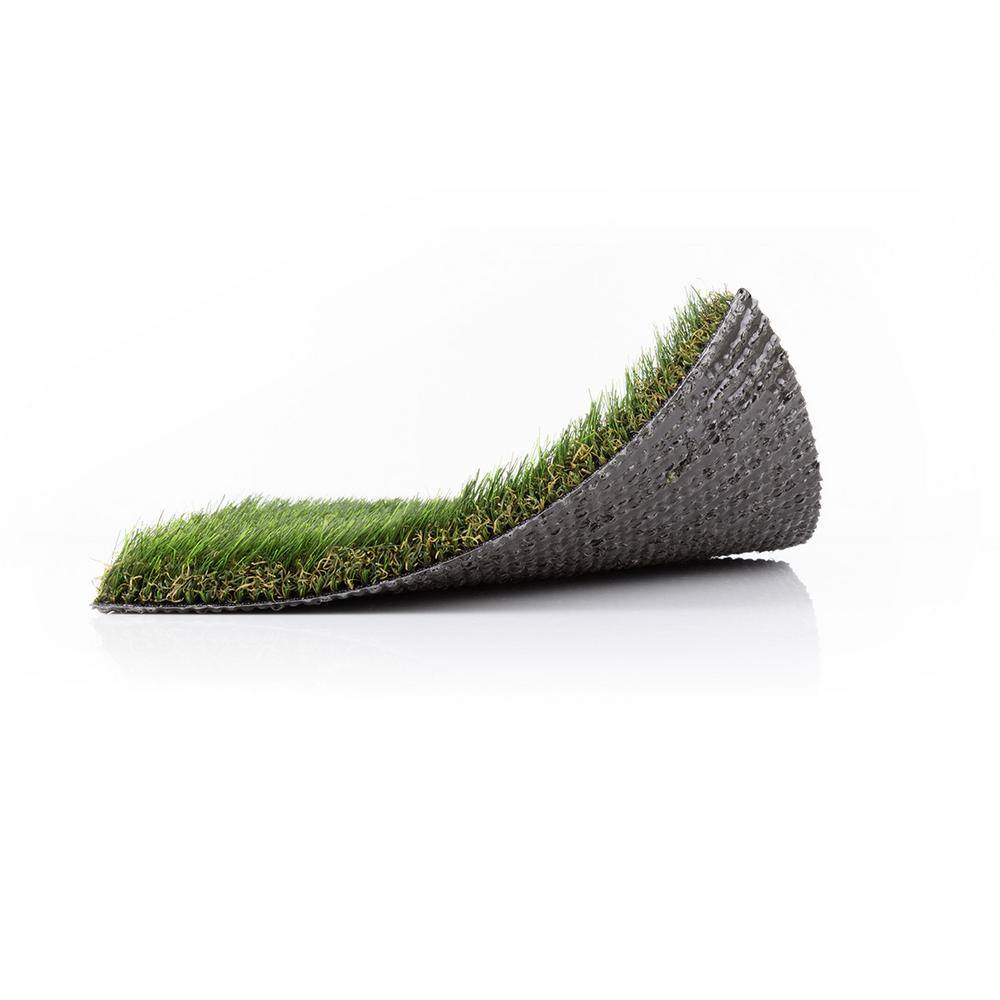 HeatMaxx 15 ft. W x Cut to Length Green and Tan Nylon Artificial Grass Turf