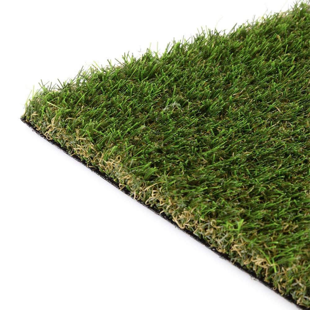 HeatMaxx 15 ft. W x Cut to Length Green and Tan Nylon Artificial Grass Turf