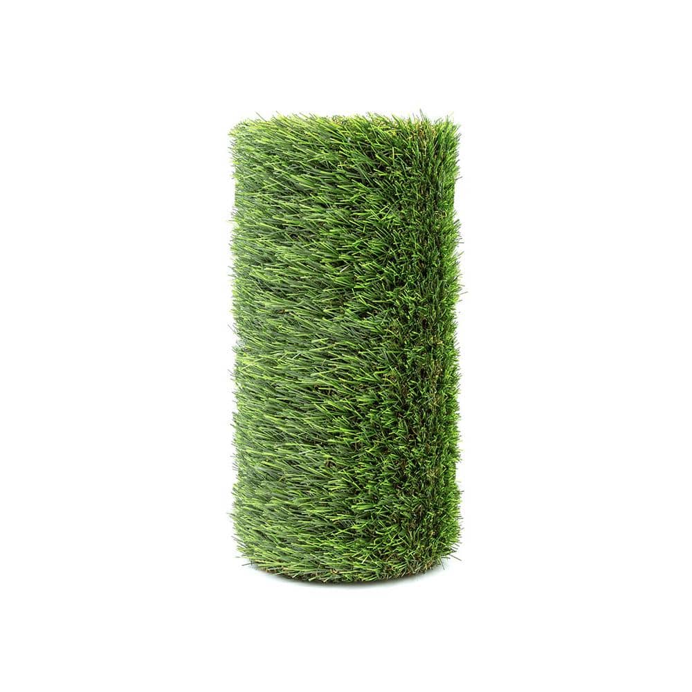 HeatMaxx 15 ft. W x Cut to Length Green and Tan Nylon Artificial Grass Turf