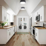 Contractor Express Cabinets Arlington Vesper White Plywood Shaker Stock Assembled Base Kitchen Cabinet Soft Close 18 in W x 24 in D x 34.5 in H