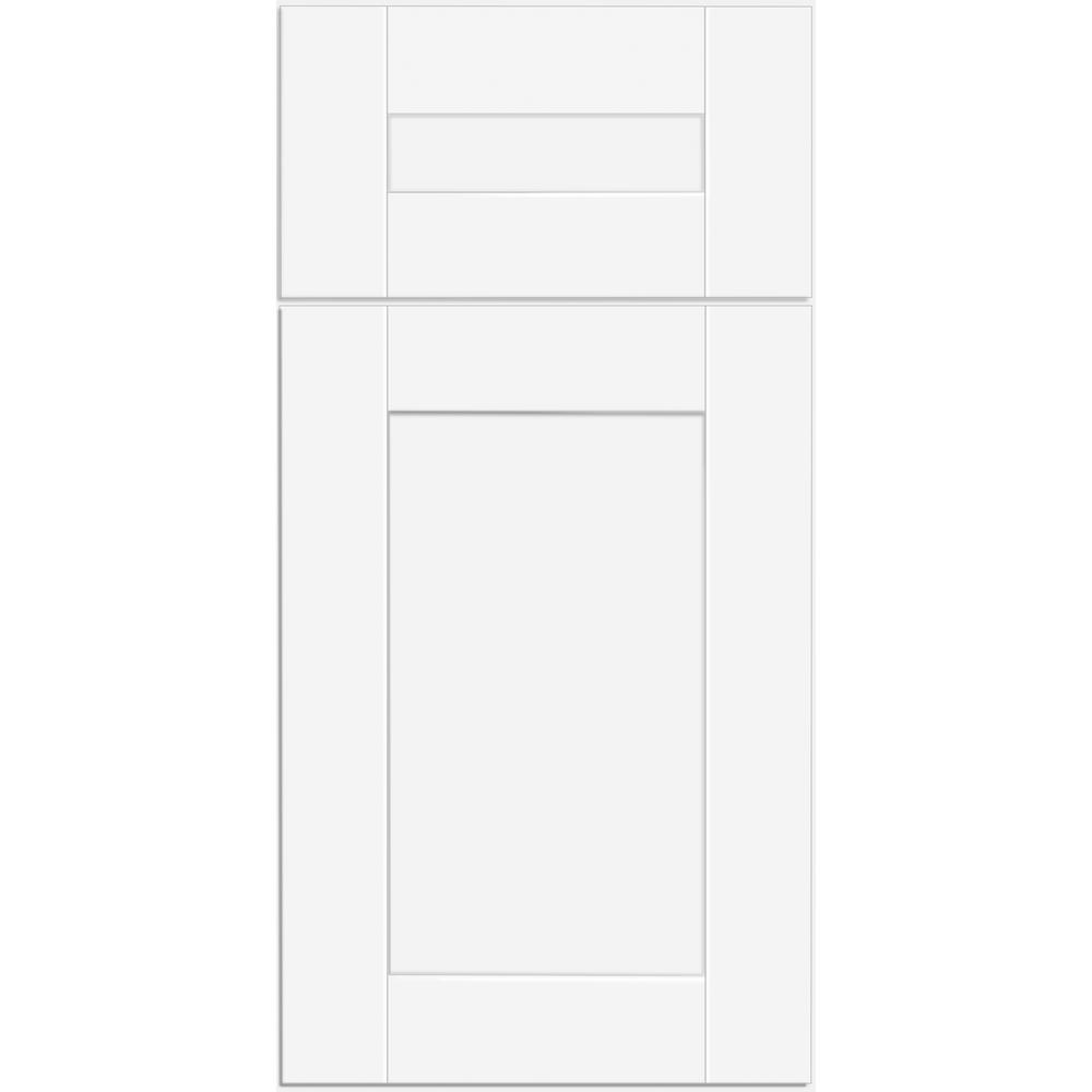 Contractor Express Cabinets Arlington Vesper White Plywood Shaker Stock Assembled Wall Kitchen Cabinet Soft Close 12 in W x 12 in D x 36 in H