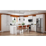 Contractor Express Cabinets Arlington Vesper White Plywood Shaker Stock Assembled Wall Kitchen Cabinet Soft Close 15 in W x 12 in D x 30 in H