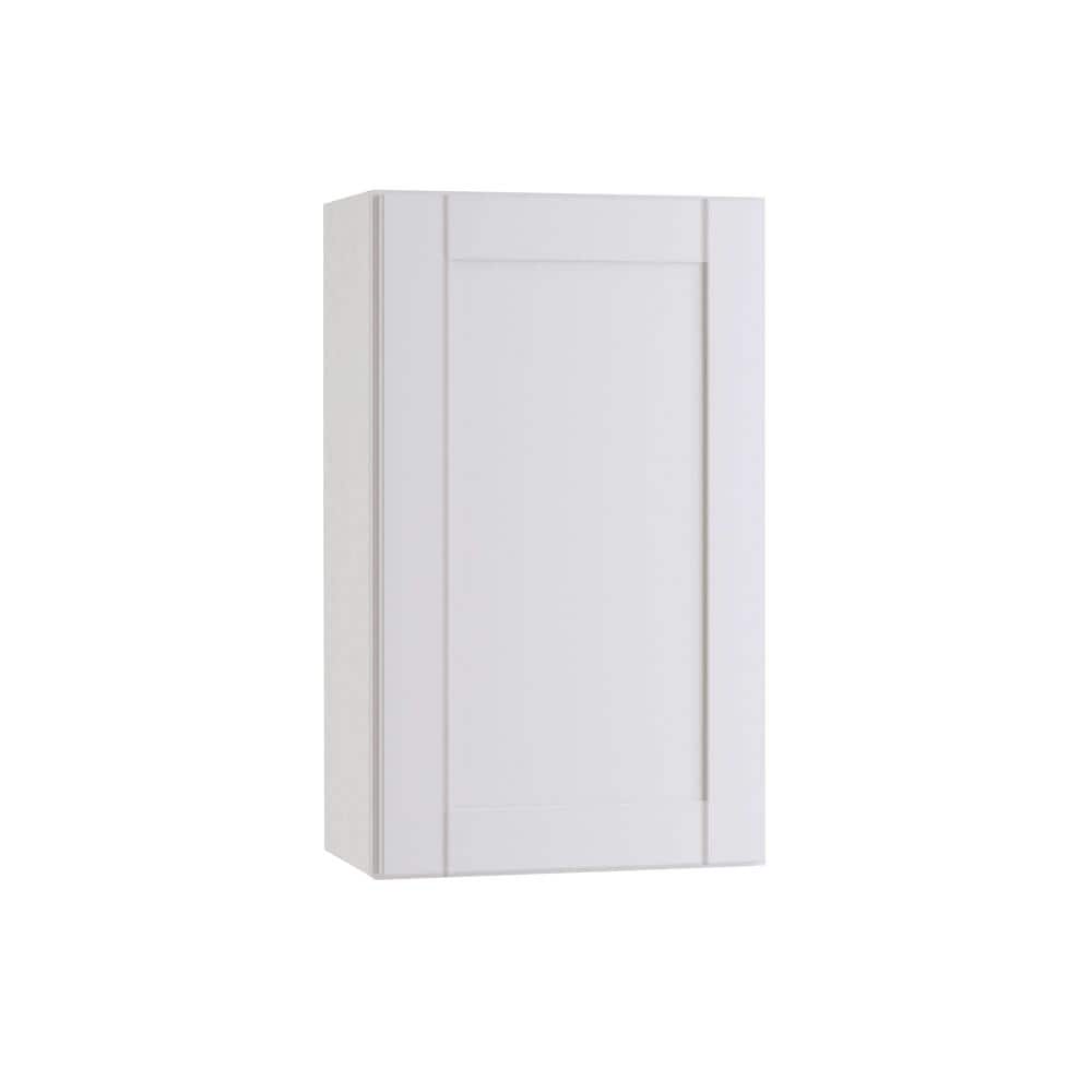 Contractor Express Cabinets Arlington Vesper White Plywood Shaker Stock Assembled Wall Kitchen Cabinet Soft Close 21 in W x 12 in D x 42 in H