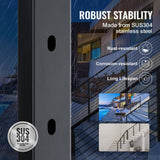 VEVOR Cable Railing Post 36 in. L x 1 in. W x 2 in. H Steel 30° Angled Hole Stair Railing Post Cable Rail Post (1-Pack )