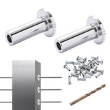 VEVOR T316 Stainless Steel Protector Sleeves for 1/8 in. Wire Rope Cable Railing Balustrade Marine Grade Come with A Drill Bit
