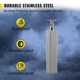 VEVOR Handrail Stainless Steel 42 in. x 0.98 in. x 1.97 in. Cable Railing Post without Hole Indoor Rail with Mounting Bracket