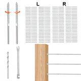 VEVOR 122 Pack Cable Railing Swage Threaded Stud Tension End Fitting Terminal for 1/8 in. Deck Cable Railing Stainless Steel