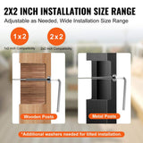 VEVOR 30 Pack Invisible Cable Railing kit T316 Stainless Steel 1/8 in. Invisible Receiver and Swage Stud End for Cable Railing