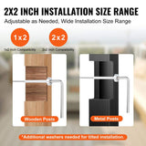 VEVOR 20 Pack Invisible Cable Railing kit T316 Stainless Steel 1/8 in. Invisible Receiver and Swage Stud End for Cable Railing