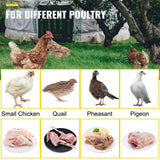 VEVOR Chicken Plucker Drill Attachment, Stainless Steel Drill Chicken Plucker, 18 Fingers Chicken Feather Plucker Machine