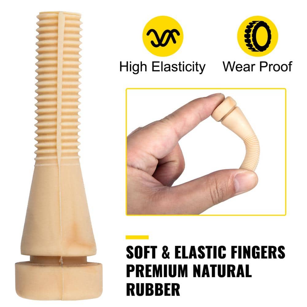 VEVOR Chicken Plucker Drill Attachment, Stainless Steel Drill Chicken Plucker, 18 Fingers Chicken Feather Plucker Machine