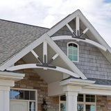 VEVOR Gable Plate Black Powder-Coated Truss Connector Plates 12:12 Pitch Gable Bracket 0.16 in. Steel Truss Nail Plates