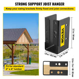 VEVOR Concealed Joist Hanger 2 in. x 4 in. Outdoor Accent Concealed Joist Bracket Pack of 24 Concealed Face Mount Joist Hanger