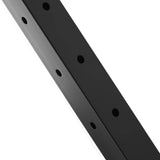 VEVOR Cable Railing Post, 42 x 1 x 2 in. Steel L-Shaped Hole Corner Railing Post, 12 Holes, Stair Railing Kit, SUS304, Black