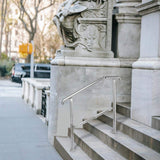 VEVOR Stainless Steel Handrail fit for Level Surface and 2 to 3 Adjustable Stair Outdoor Step Railings 441 lb. Capacity