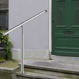 VEVOR 59 in. W x 35.4 in. H Single Post Handrails 304 Stainless Steel Handrails for Outdoor Steps, Silver
