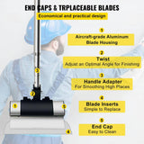 VEVOR Drywall Skimming Blade Set 10 In. 24 In. 32 In. Blades and 35 In. to 78 In. Extension Handle Stainless Steel Knife