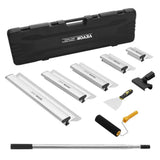 VEVOR Drywall Skimming Blade Set, 7/10/14/16/24 in. Skimming Blades +34 in. -81.6 in. Extension Handle Pole, Skim Coat Tools