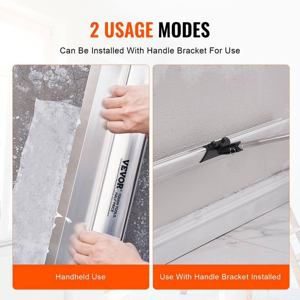 VEVOR Drywall Skimming Blade 48 in. Smoothing Knife Stainless Steel Blade Professional Skim Coat Tools For Drywall Wipe