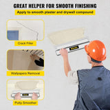 VEVOR Drywall Skimming Blade 24 In. Smoothing Knife European Stainless Steel Construction Knife Aluminum Blade Profile