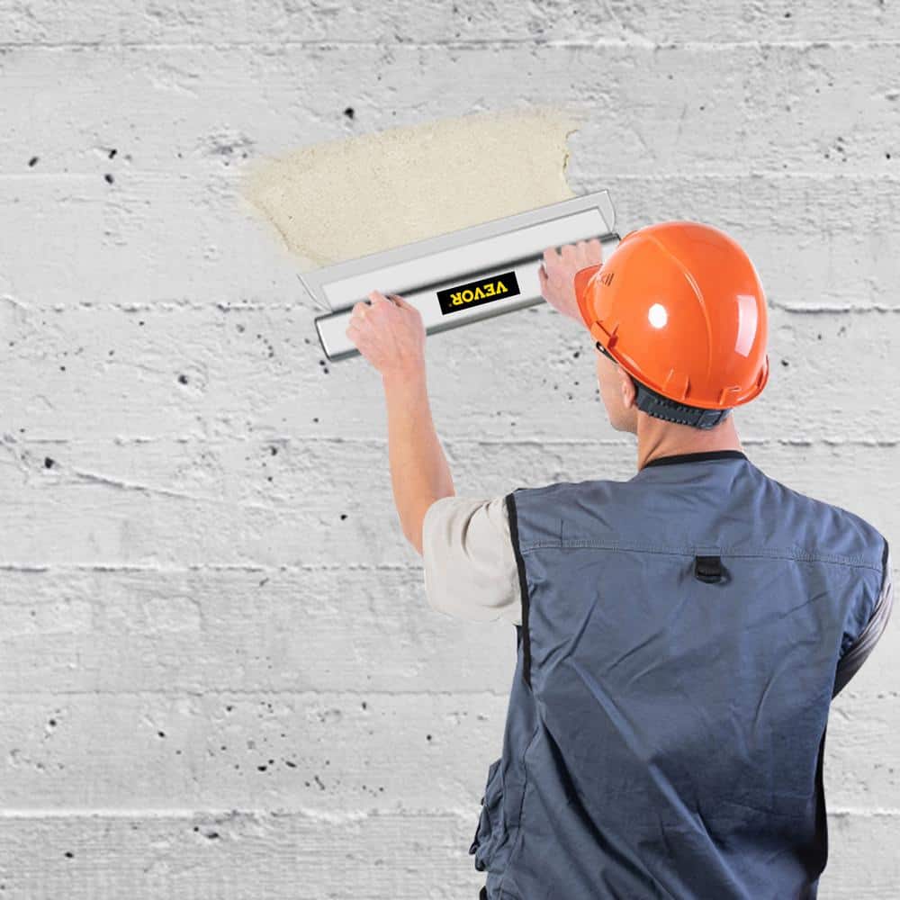 VEVOR Drywall Skimming Blade 32 In. Smoothing Knife European Stainless Steel Construction Knife Aluminum Blade Profile
