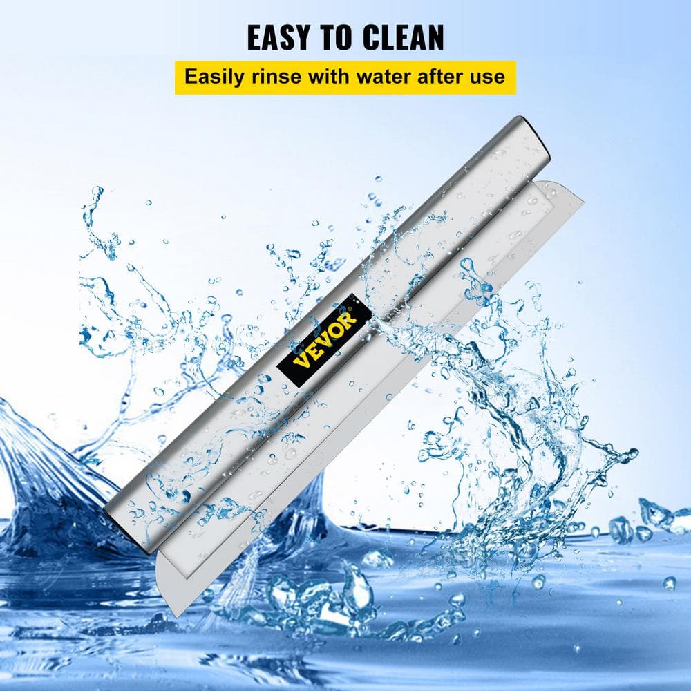 VEVOR Drywall Skimming Blade 40 In. Smoothing Knife European Stainless Steel Construction Knife Aluminum Blade Profile