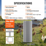 VEVOR Hardware Cloth 1/2 in. x 2 ft. x 100 ft. 19-Gauge Hardware Cloth Galvanized Wire Mesh Roll Chicken Wire Fencing Wire