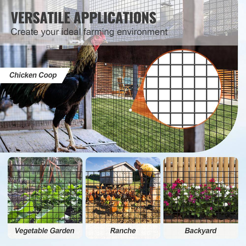 VEVOR Hardware Cloth 36 in. x 100 ft. Galvanized Wire Mesh Roll 19 Gauge Chicken Wire Fence Roll