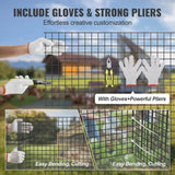 VEVOR Hardware Cloth 36 in. x 100 ft. Galvanized Wire Mesh Roll 19 Gauge Chicken Wire Fence Roll