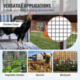VEVOR Hardware Cloth 0.001 in. x 4 ft. x 50 ft. Galvanized Wire Mesh Roll 19 Gauge Chicken Wire Fence Roll Hardware Cloth