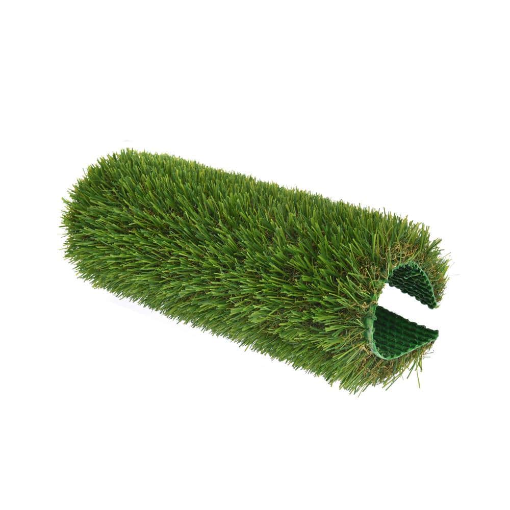 Unbranded Cruze 12 ft. W x Cut To Length Vibrant Green 35 oz. 1.25 in. Pile with Superflow Green Backing Artificial Grass Turf