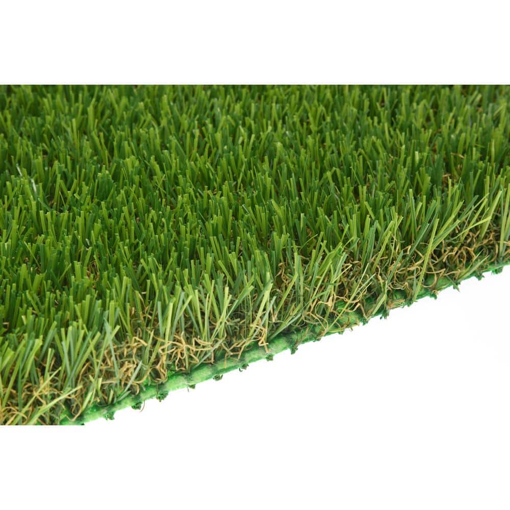 Unbranded Cruze 12 ft. W x Cut To Length Vibrant Green 35 oz. 1.25 in. Pile with Superflow Green Backing Artificial Grass Turf