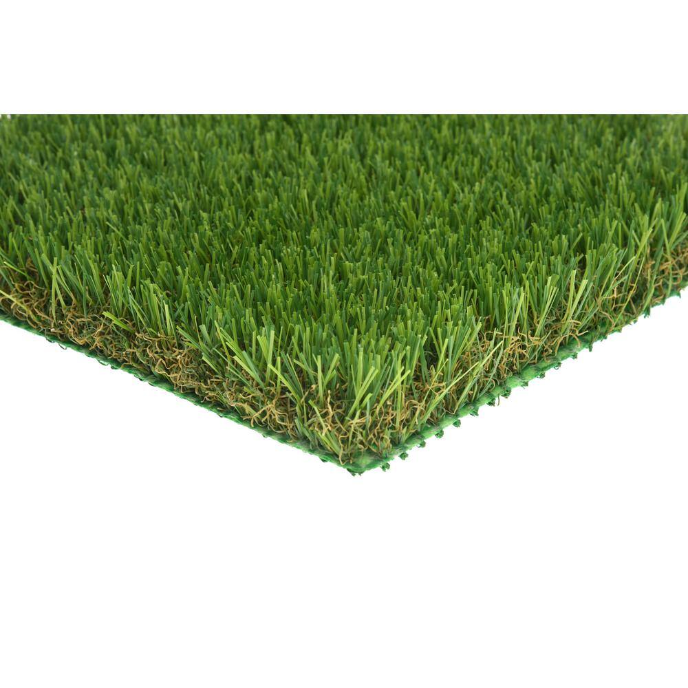 Unbranded Cruze 12 ft. W x Cut To Length Vibrant Green 35 oz. 1.25 in. Pile with Superflow Green Backing Artificial Grass Turf