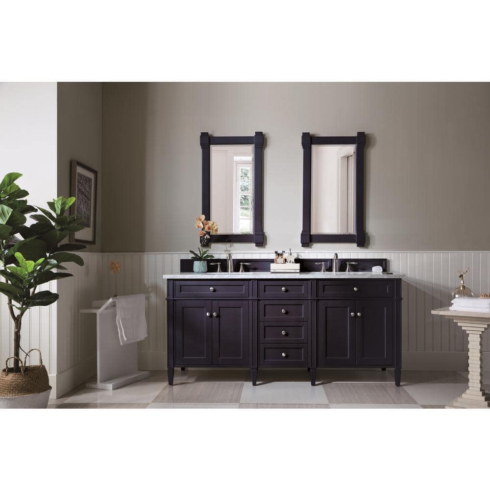James Martin Vanities Brittany 21.7 in. W x 39.2 in. H Framed Rectangular Wall Mirror in Victory Blue