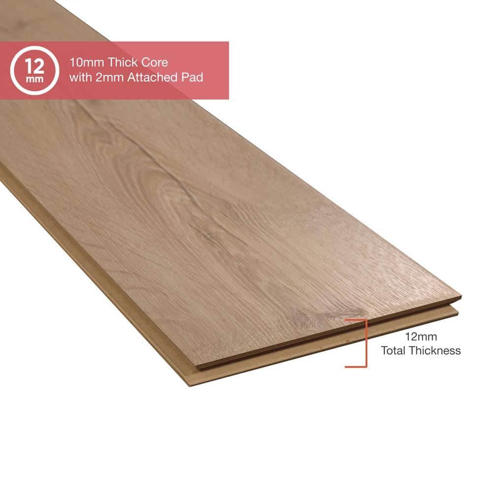 Pergo Outlast+ Vienna Oak 12 mm T x 7.4 in. W Waterproof Laminate Wood Flooring (19.63 sqft/case)