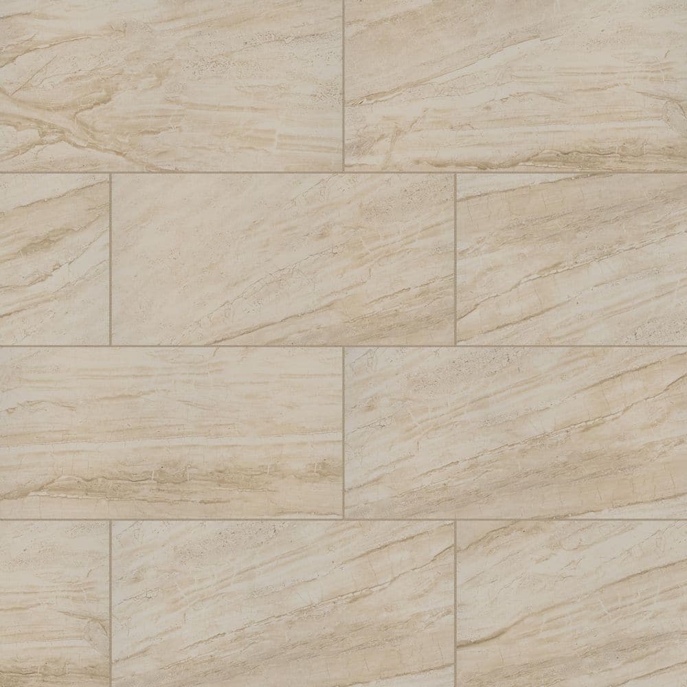 MSI Vigo Beige 24 in. x 12 in. Matte Ceramic Floor and Wall Tile (16 sq. ft. / case)