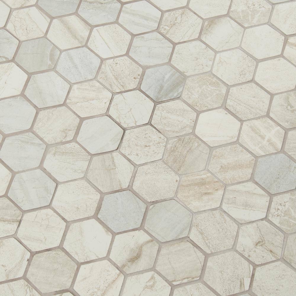 MSI Vigo Gris Hexagon 12 in. x 12 in. Matte Ceramic Floor and Wall Tile (8 sq. ft./Case)