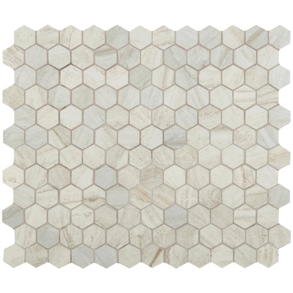MSI Vigo Gris Hexagon 12 in. x 12 in. Matte Ceramic Floor and Wall Tile (8 sq. ft./Case)
