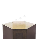 LIFEART CABINETRY Lancaster Shaker Assembled 36 in. x 34.5 in. x 24 in. Base Diagonal Cabinet in Vintage Charcoal