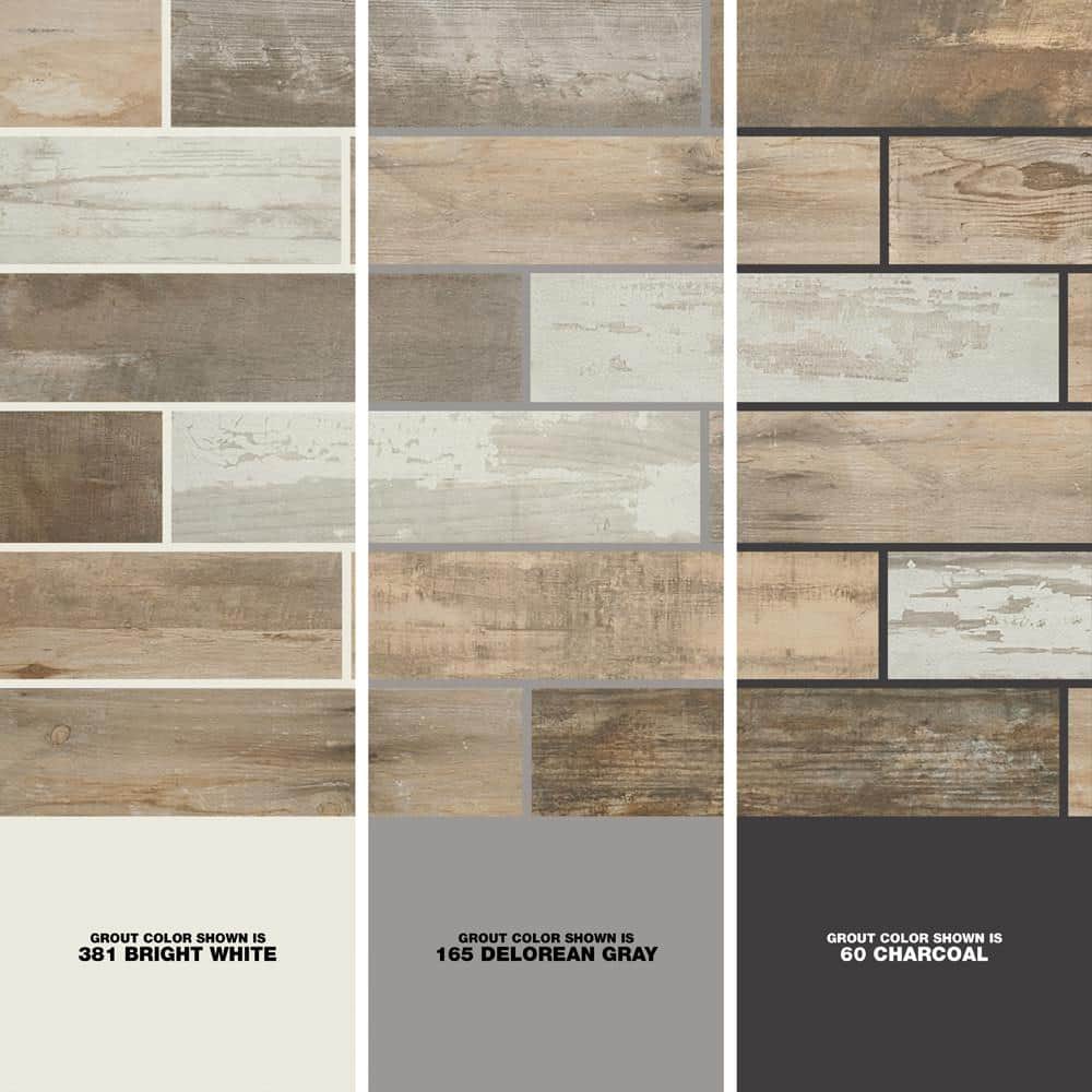 Marazzi Montagna Wood Vintage Chic 6 in. x 24 in. Porcelain Floor and Wall Tile (14.53 sq. ft. / case)